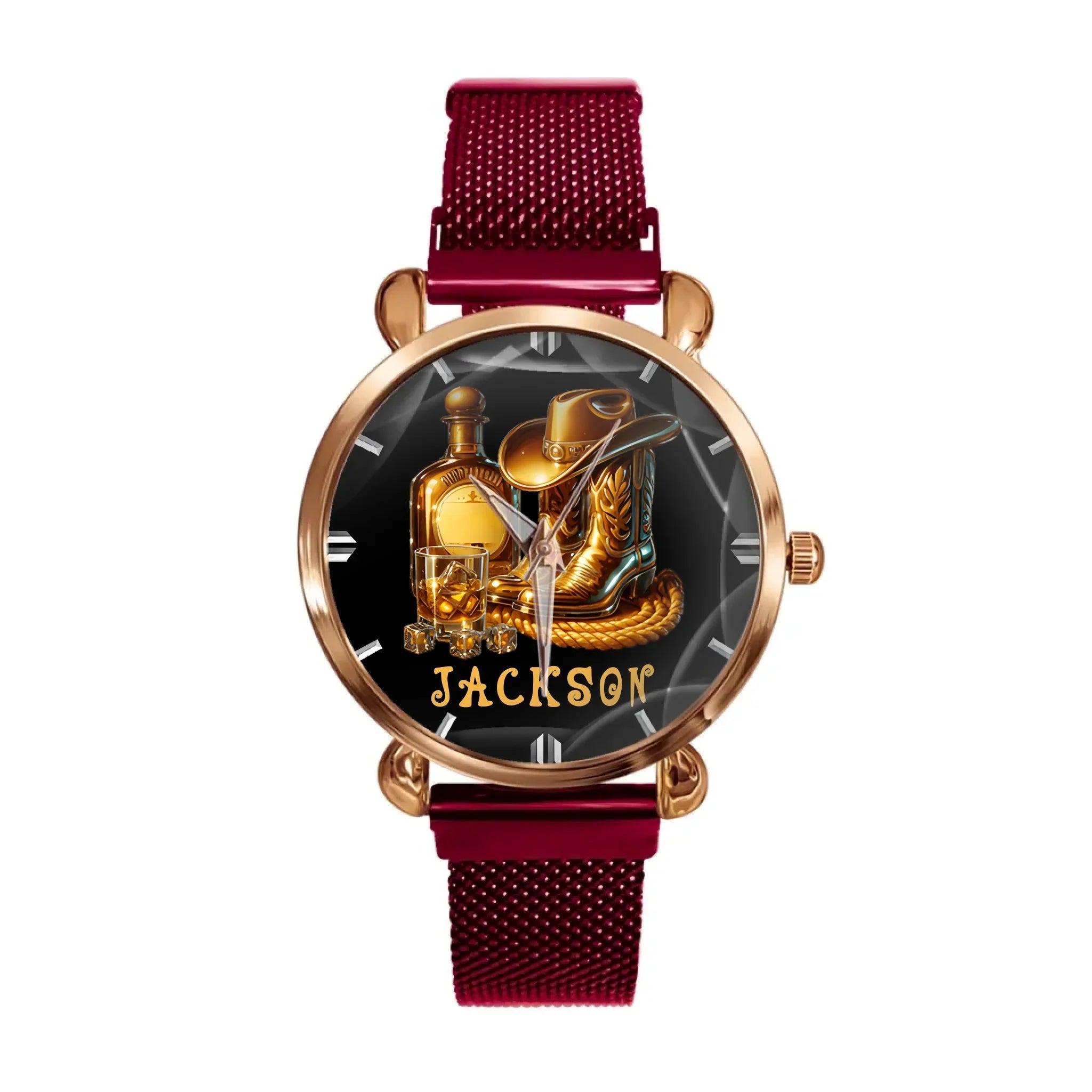 Cowboy Boots Hat | Whisky Watch- Personalized Name - Joliny