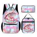 Sleeping Baby Mermaid Custom Backpack - Personalized Name - Start The School Season - Joliny