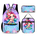 Adorable Mermaid Customized Backpack - Personalized Name - School Season Gift - Joliny