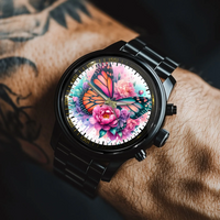 Floral Butterfly - Personalized Watch - Joliny