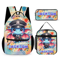 Cute Baby Dragons Customized Backpack - Personalized Name - Start The School Season - Joliny
