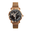 Adventurer’s Custom Name Watch: Fighter Jet & Compass Design - Joliny
