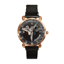 Adventurer’s Custom Name Watch: Fighter Jet & Compass Design - Joliny