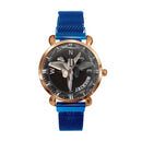 Adventurer’s Custom Name Watch: Fighter Jet & Compass Design - Joliny
