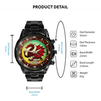 Mythical Red Dragon Watch: Customizable with Your Moniker - Joliny