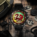 Mythical Red Dragon Watch: Customizable with Your Moniker - Joliny