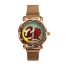 Mythical Red Dragon Watch: Customizable with Your Moniker - Joliny