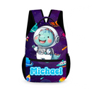 Animal Astronauts Customized Backpack - Personalized Name Anime Universe Schoolbag - Joliny