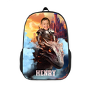 Customized Backpacks Little Knights and Dragons Photo Gifts, Boys Name Backpacks - Joliny