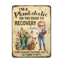 Custom Home Decor Metal Sign - Personalized Garden Gifts For Gardeners, Dog Lovers, Dog Mom - Home Of Plant Lovers - Joliny