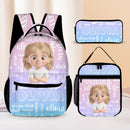 Customized Name-Engraved Backpack - Personalized Character - Gift for Children - Joliny
