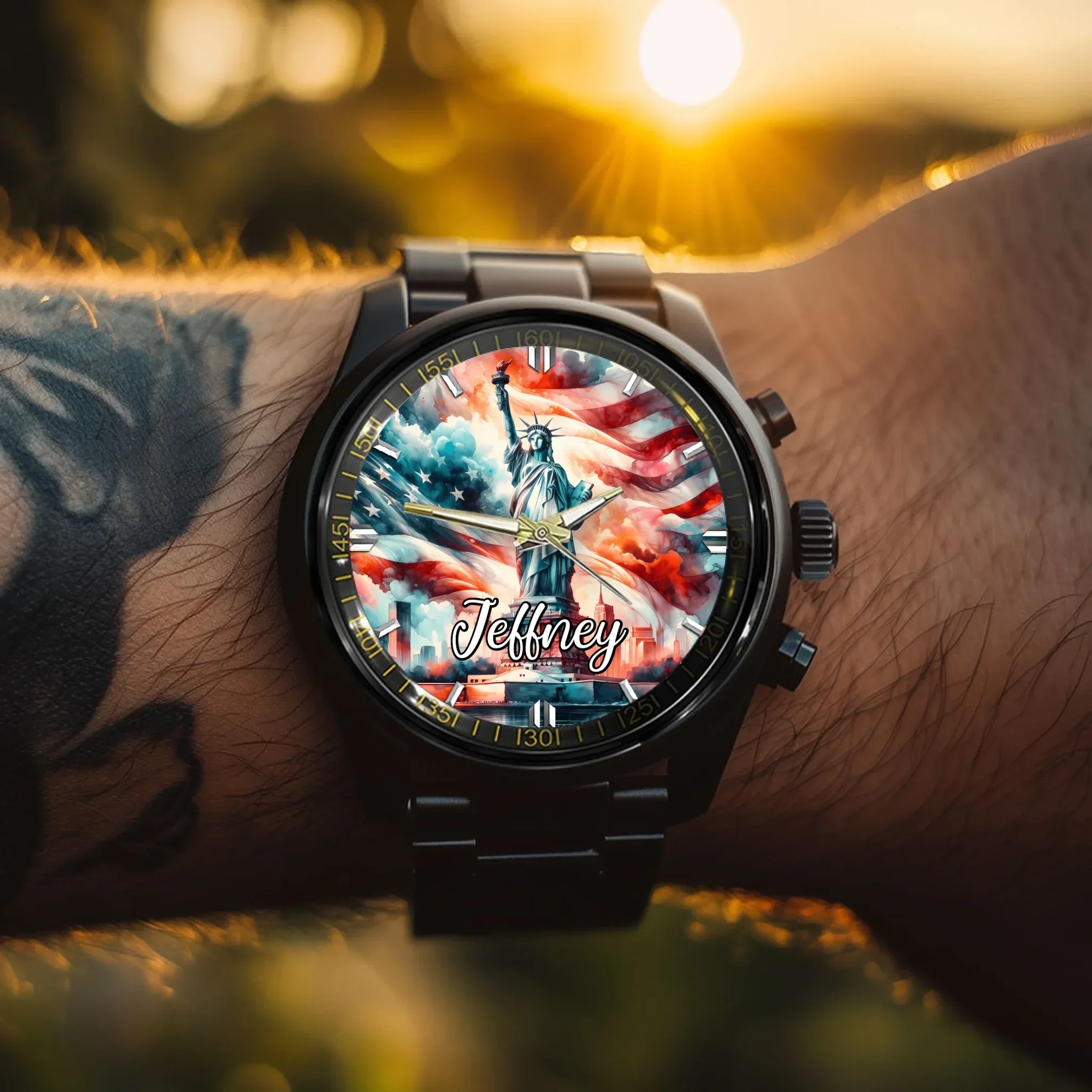 Sacred Statue of Liberty Customized Watches - Personalized Name Watch - Joliny