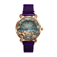 Precious Shell Watch- Personalized Name Watch- Shell Collector Gift - Joliny