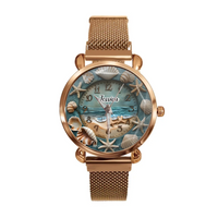 Precious Shell Watch- Personalized Name Watch- Shell Collector Gift - Joliny