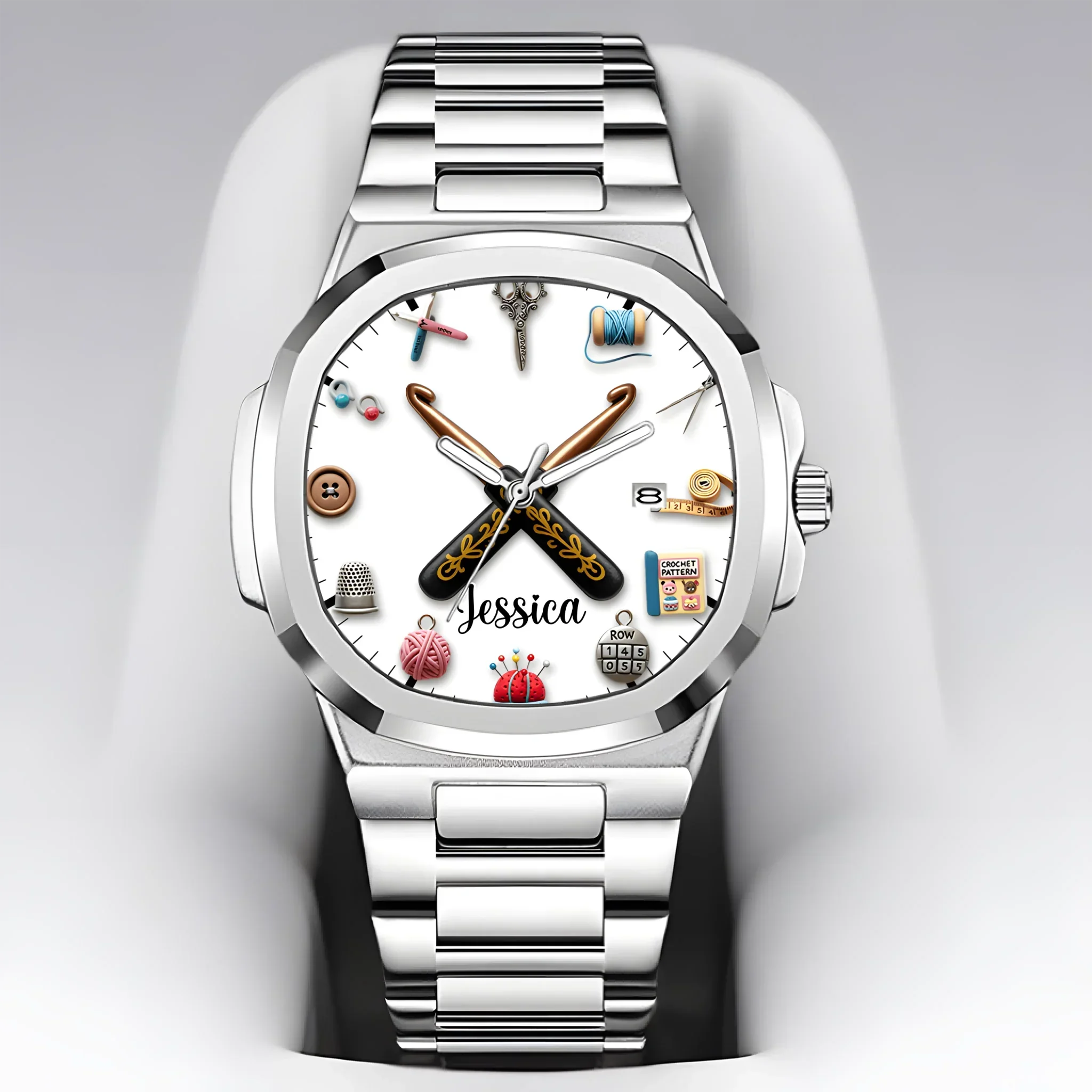 Sewing Time - Personalized Sewing Women Hand Watch - Joliny