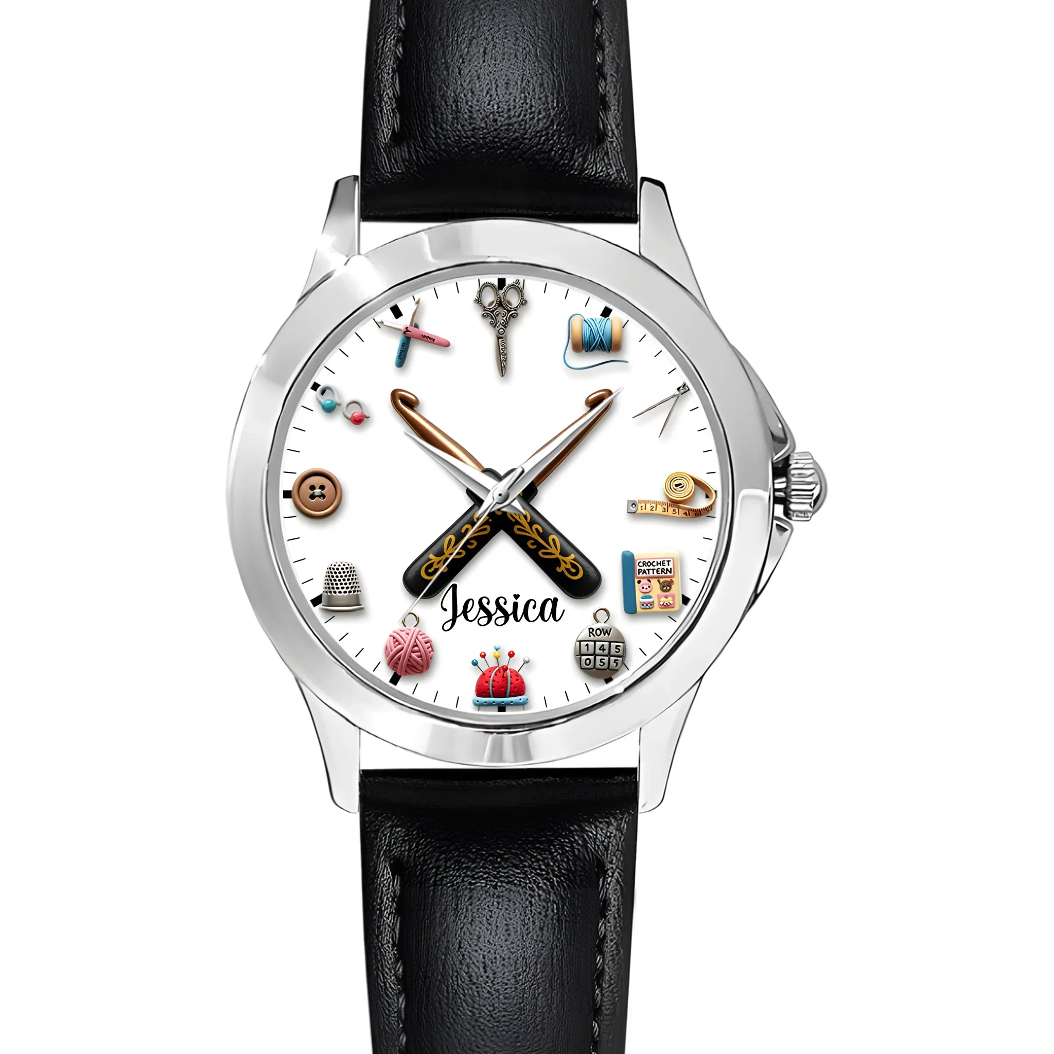 Sewing Time - Personalized Sewing Women Hand Watch - Joliny