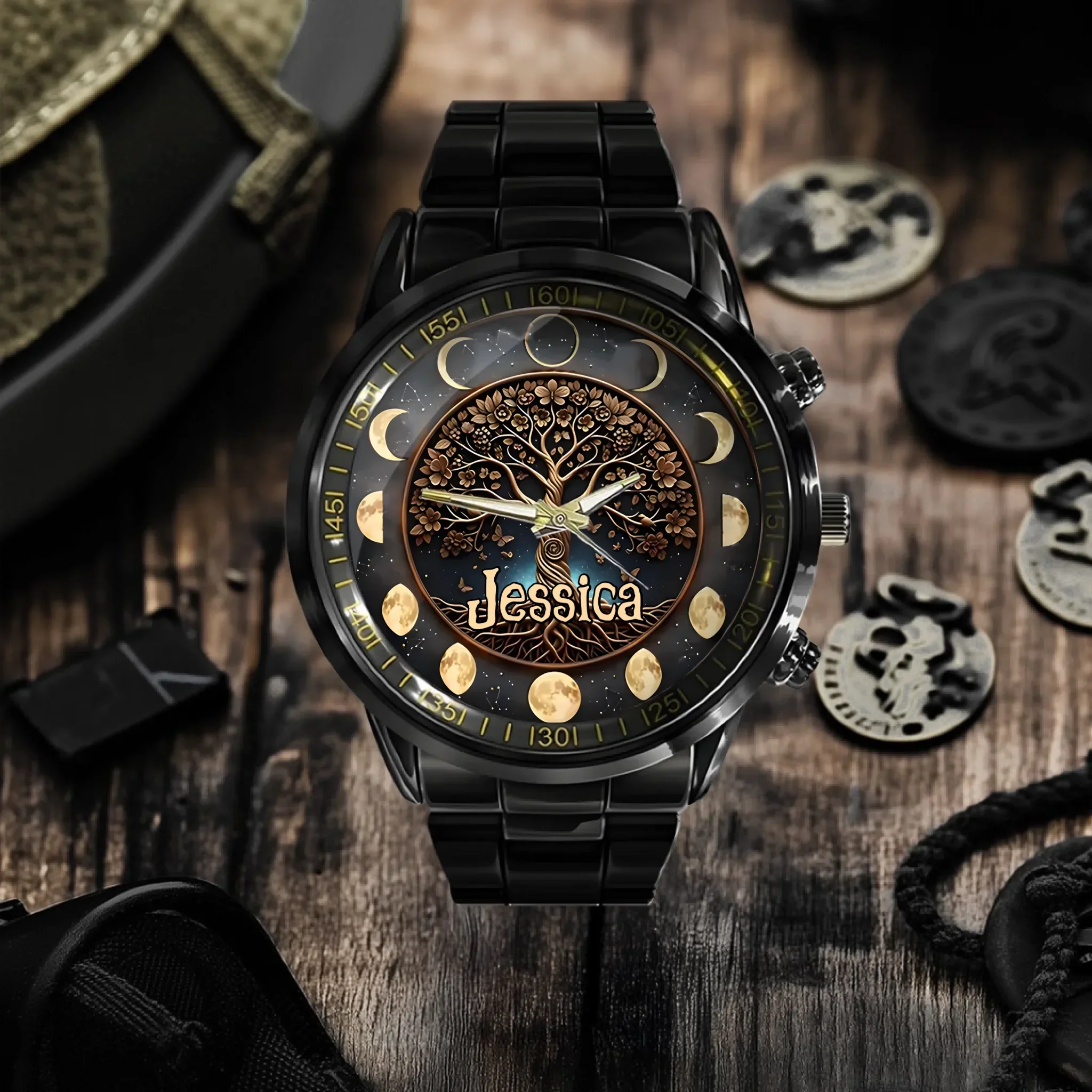 Moon Phase - Personalized Witch Watch - Joliny