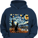 Cat's Night Wonders- Personalized Clothes- Lovely Gift For Cat Lovers - Joliny