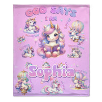 Custom Blanket with Childlike Style - Personalized Name - Joliny