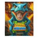 Personalized Name Custom Face Custom Dinosaur Shell Blanket - Joliny