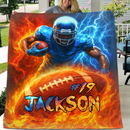 Customizable Athlete Blanket - Personalized Name - Ball Games - Joliny