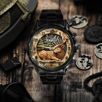 🦌Rural Deer Natural Style Watch - Personalized Name Watch - Joliny