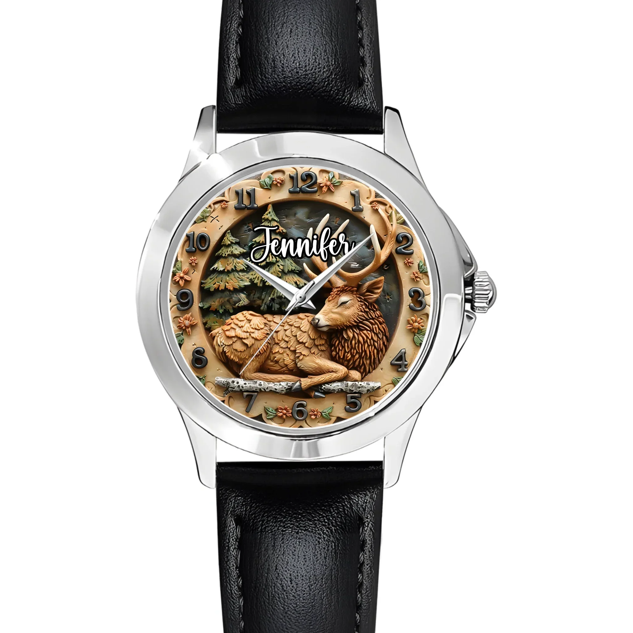 🦌Rural Deer Natural Style Watch - Personalized Name Watch - Joliny