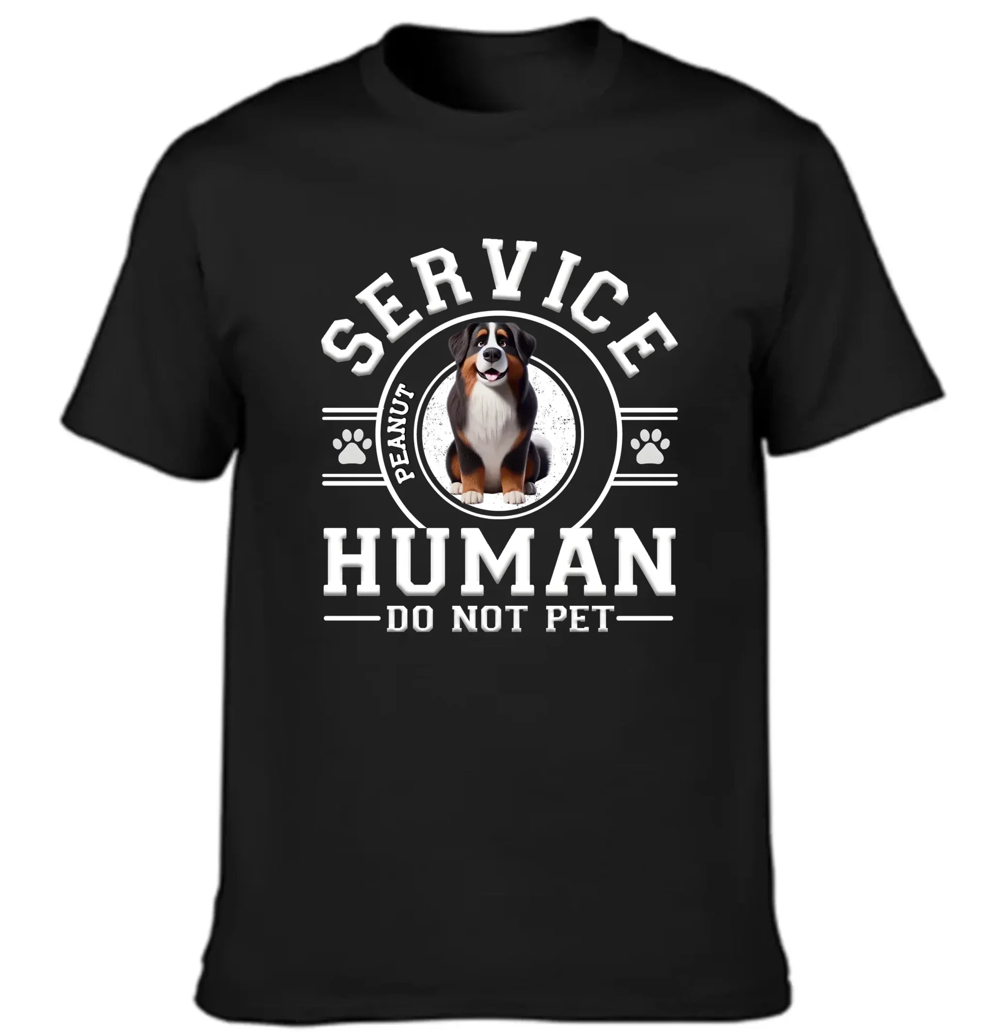 Dog Service Human Cartoon - Personalized Custom T-shirt🐕