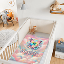 Customized Colorful Butterfly Blanket - Personalized Name - Gift For Butterfly Lovers