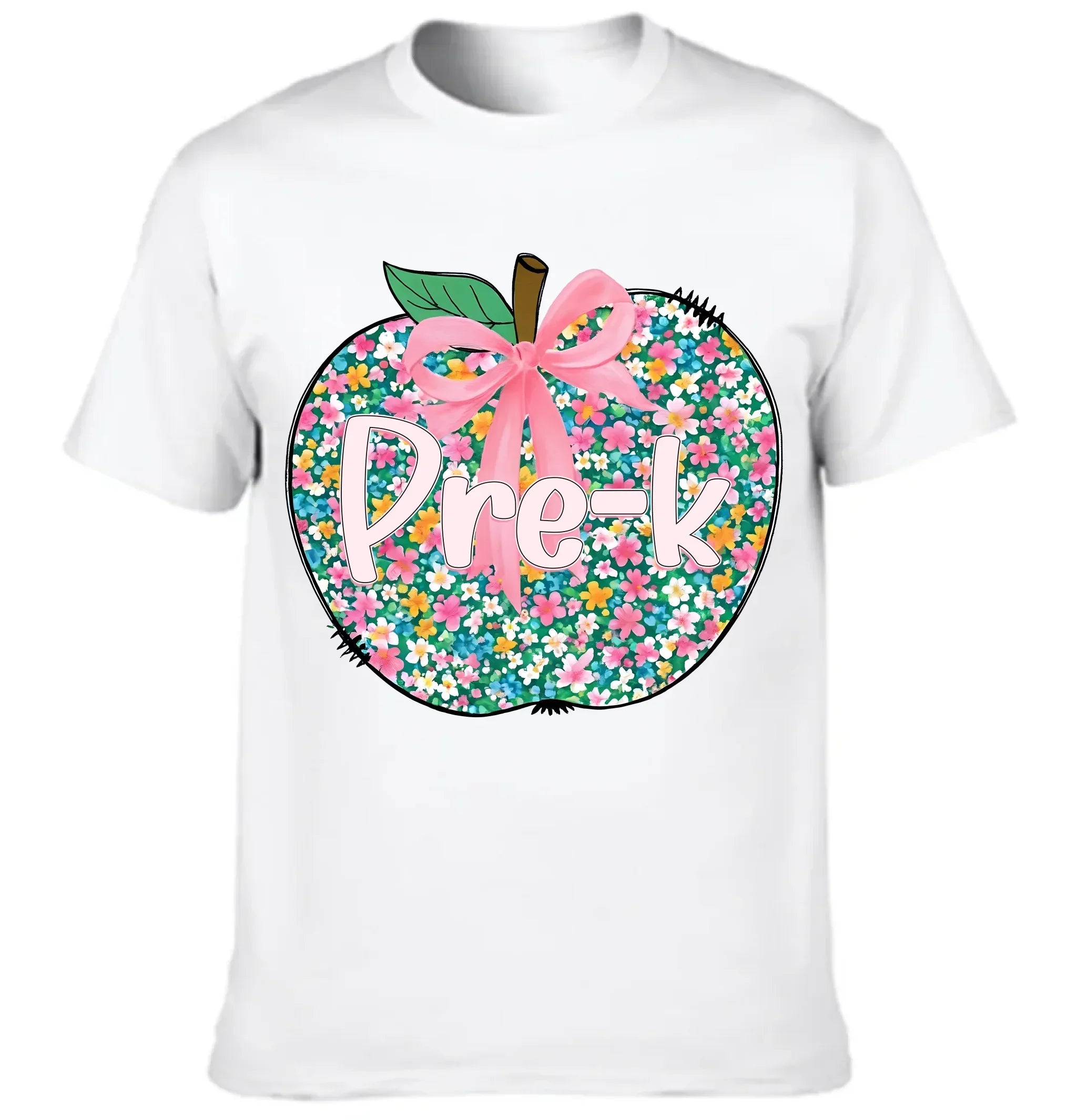 Flowers Apple Customized Clothing - Personalized Grade T-shirt