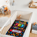 Colorful Graffiti Blanket - Customized Name And Grade - New Semester Gifts