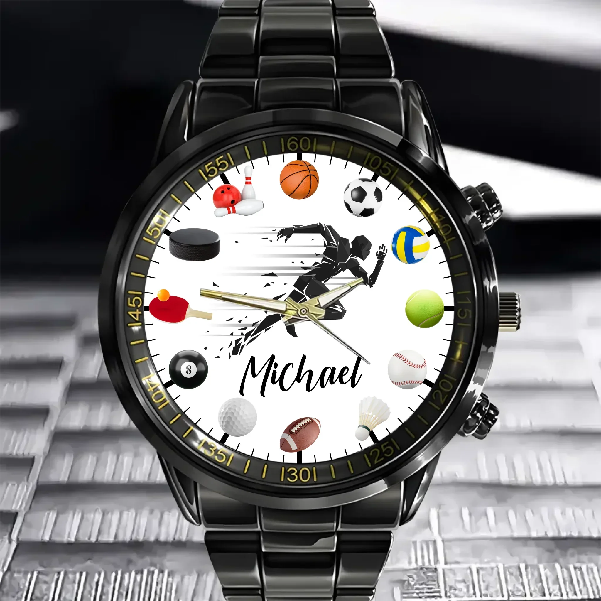 Ball sports Customized Watch - Personalized Name Watch