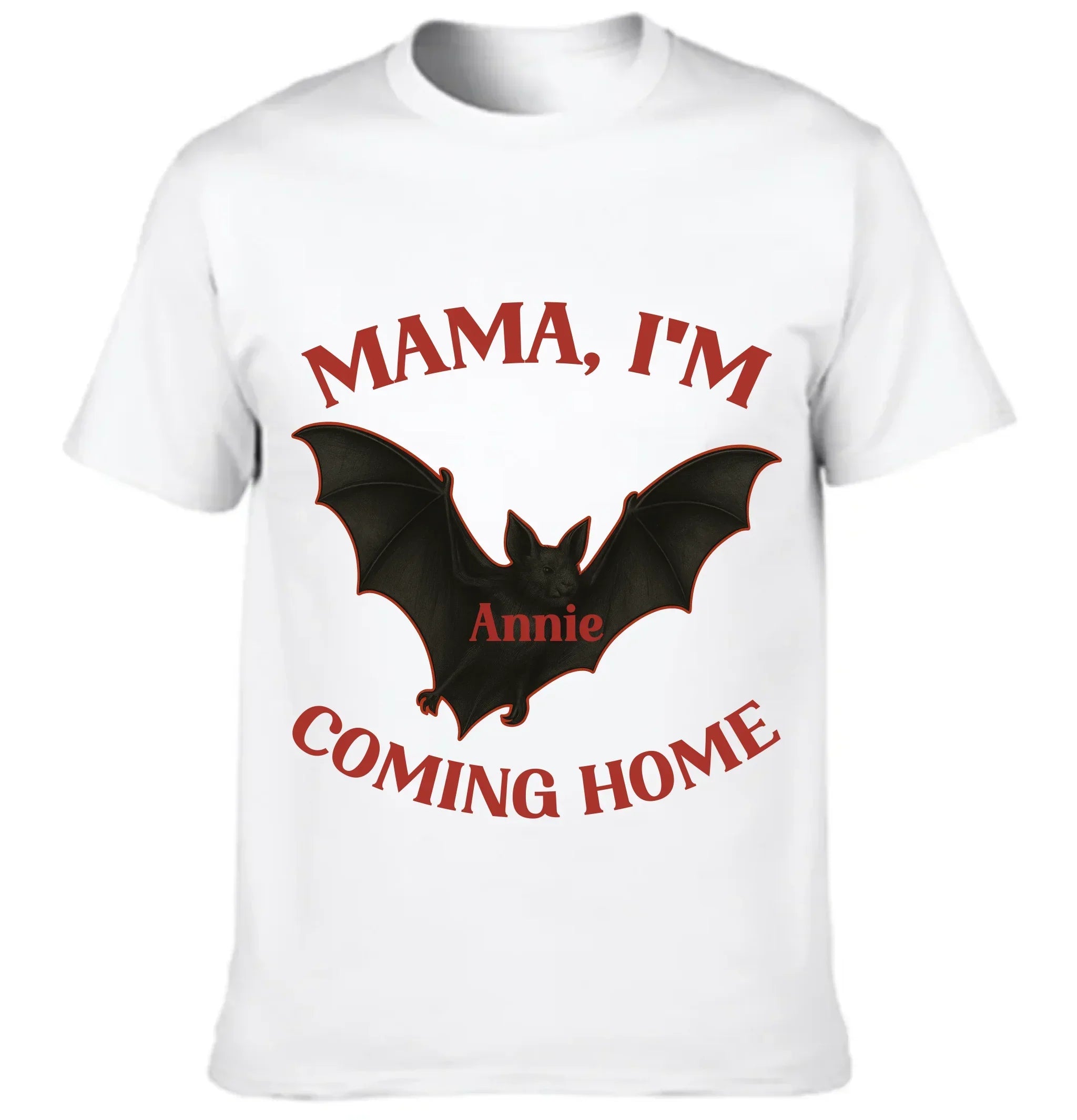 Dark Theme "MAMA, I'M COMING HOME" - Customized Name T-Shirt