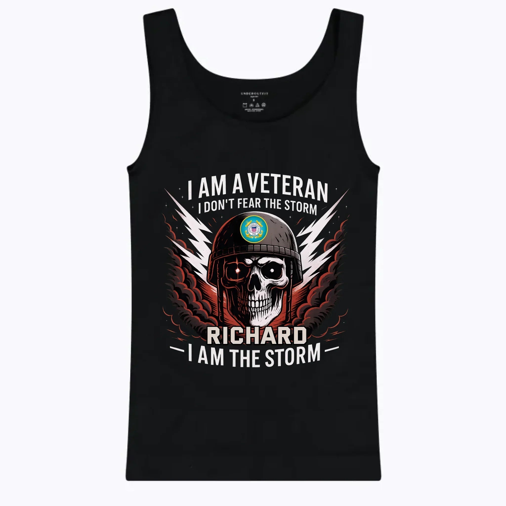 I Am The Storm - Personalized Name And Flag Clothing - Gifts For Veteran