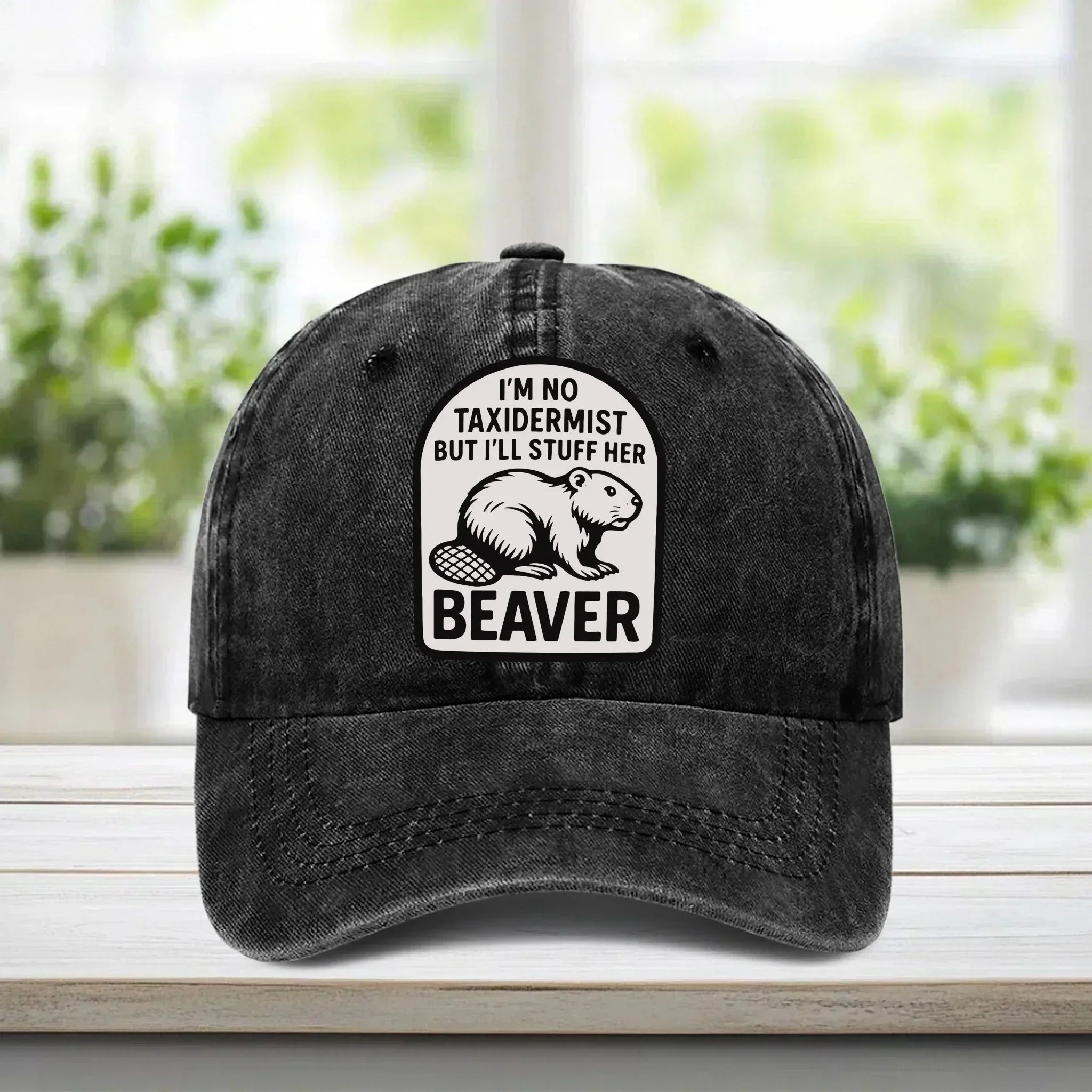 "Be Like Taxidermist" Washed Denim Cap - Suitable For Humorous And Individualistic Person