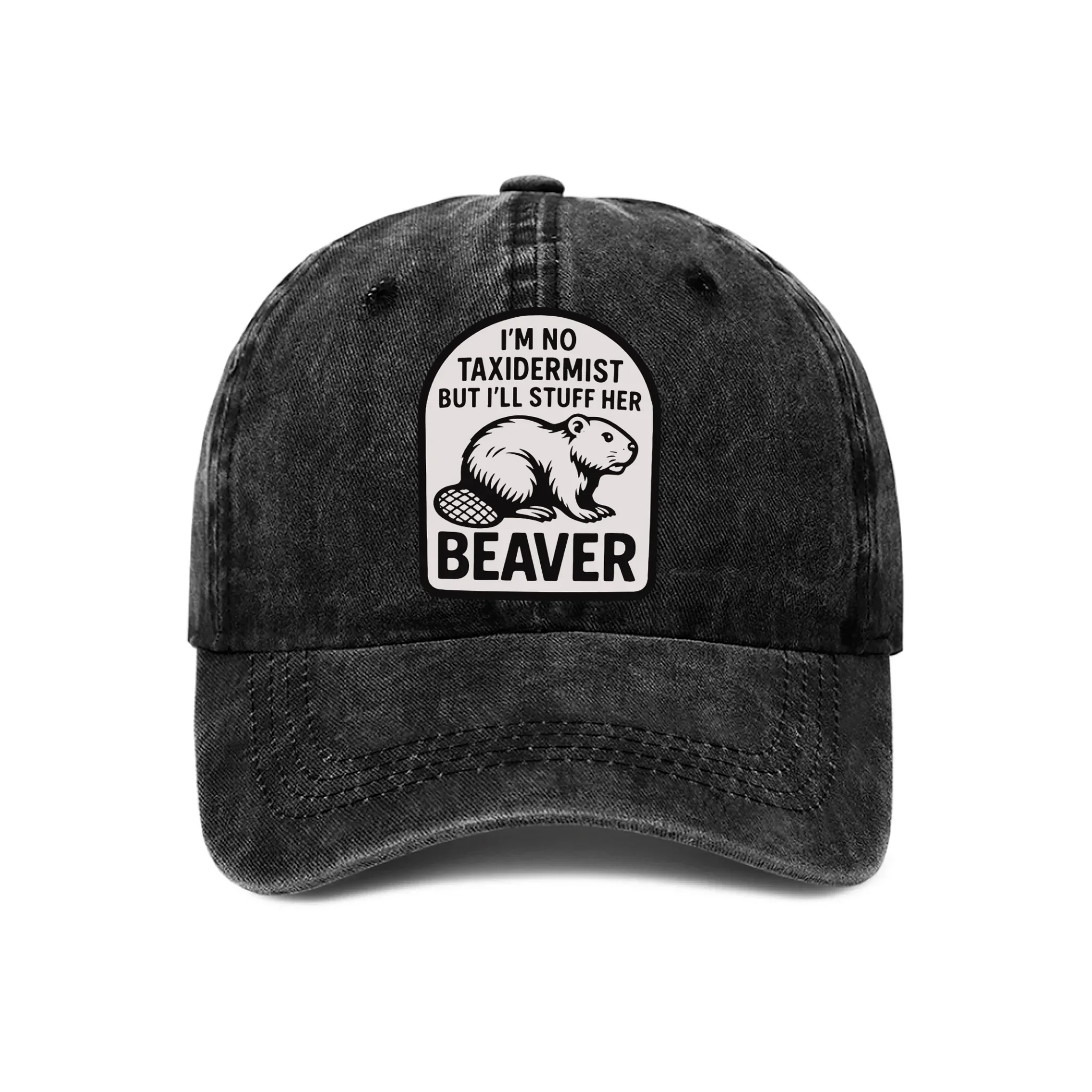 "Be Like Taxidermist" Washed Denim Cap - Suitable For Humorous And Individualistic Person