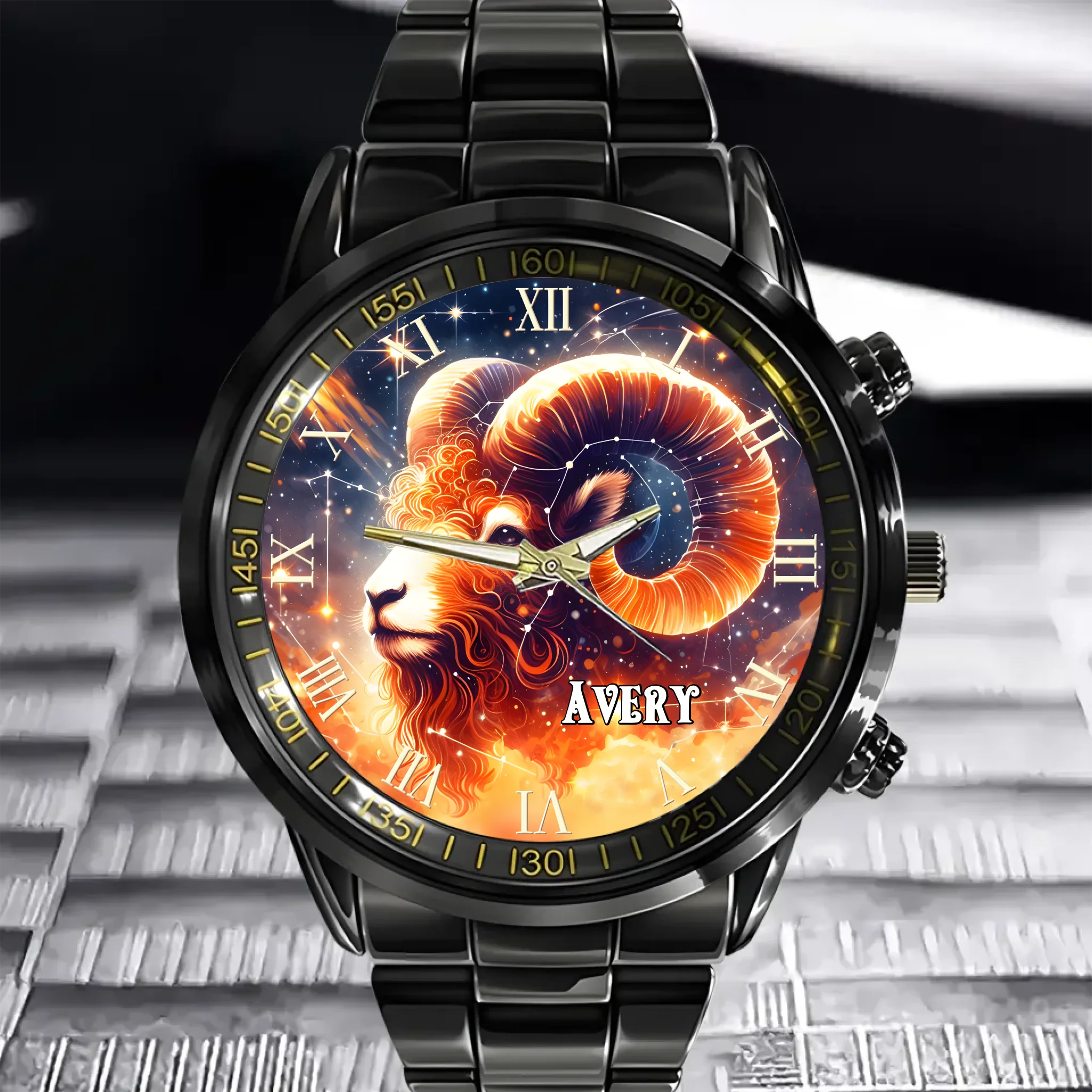 Aries Name Custom Watch - Personalized Name Custom Watch - A gift for Aries