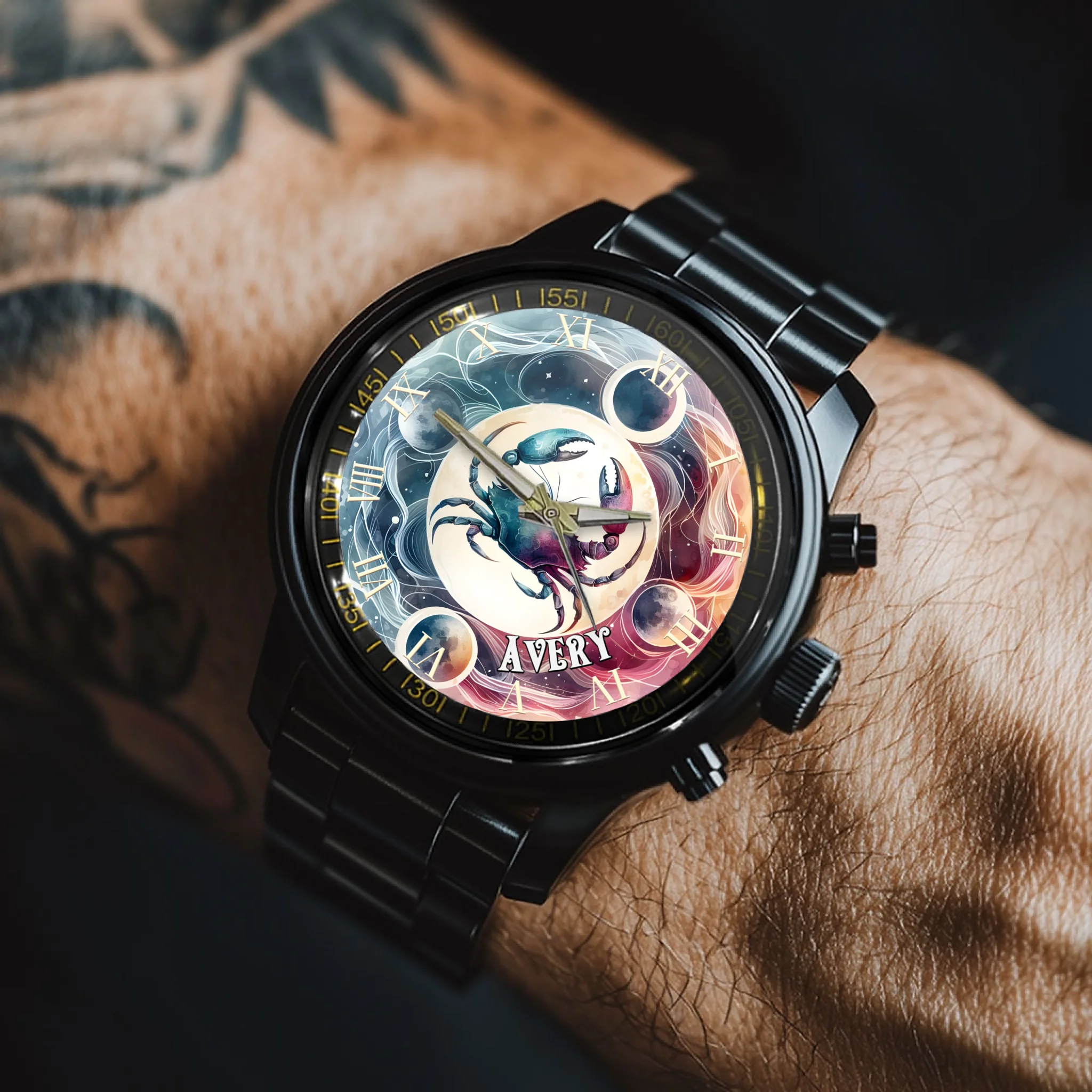 Cancer Name Custom Watch - Personalized Name Custom Watch - Cancer Gift