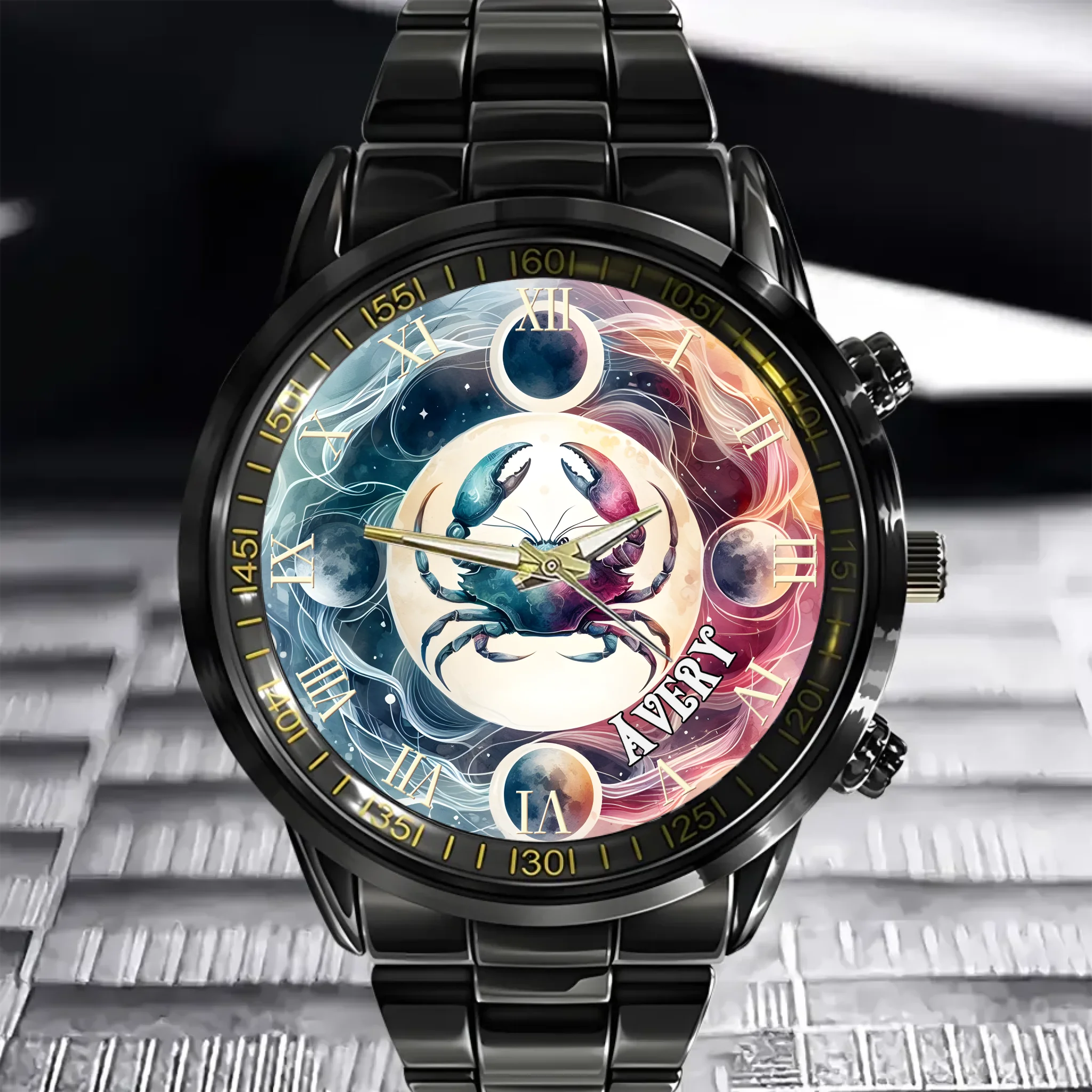 Cancer Name Custom Watch - Personalized Name Custom Watch - Cancer Gift