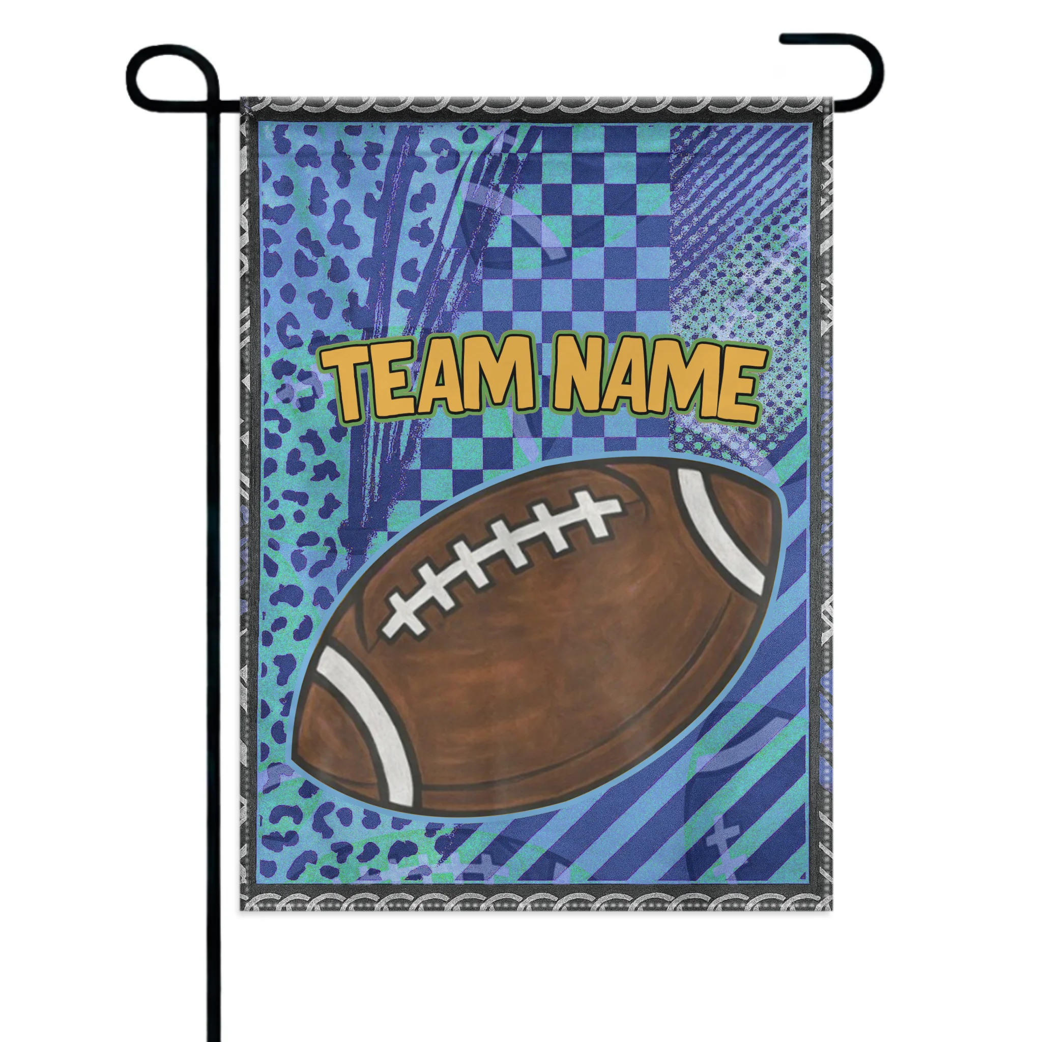 Customized Garden Flags for Football Season Customized Team Flags - Let's Go Your School Spiritual Flags