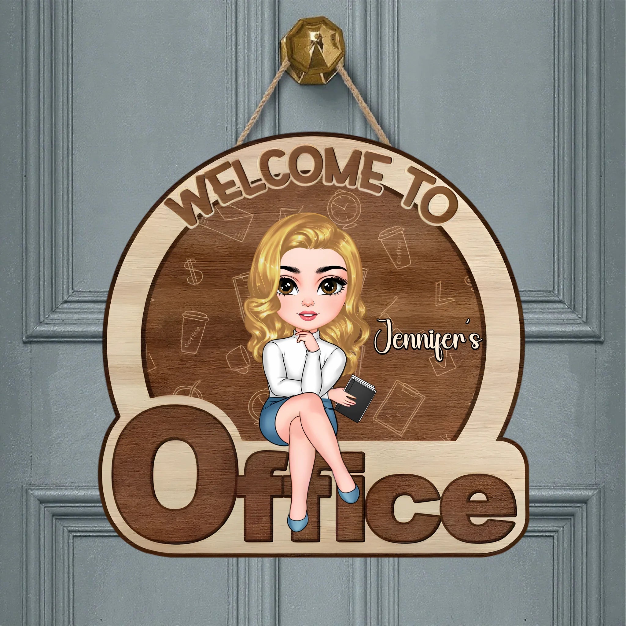 Customized Door Plates for Classrooms/Offices - Personalized Wooden Sign