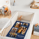 Custom Family Photo Blanket - Personalized Family Picture Throw - Gift for Parents & Grandparents