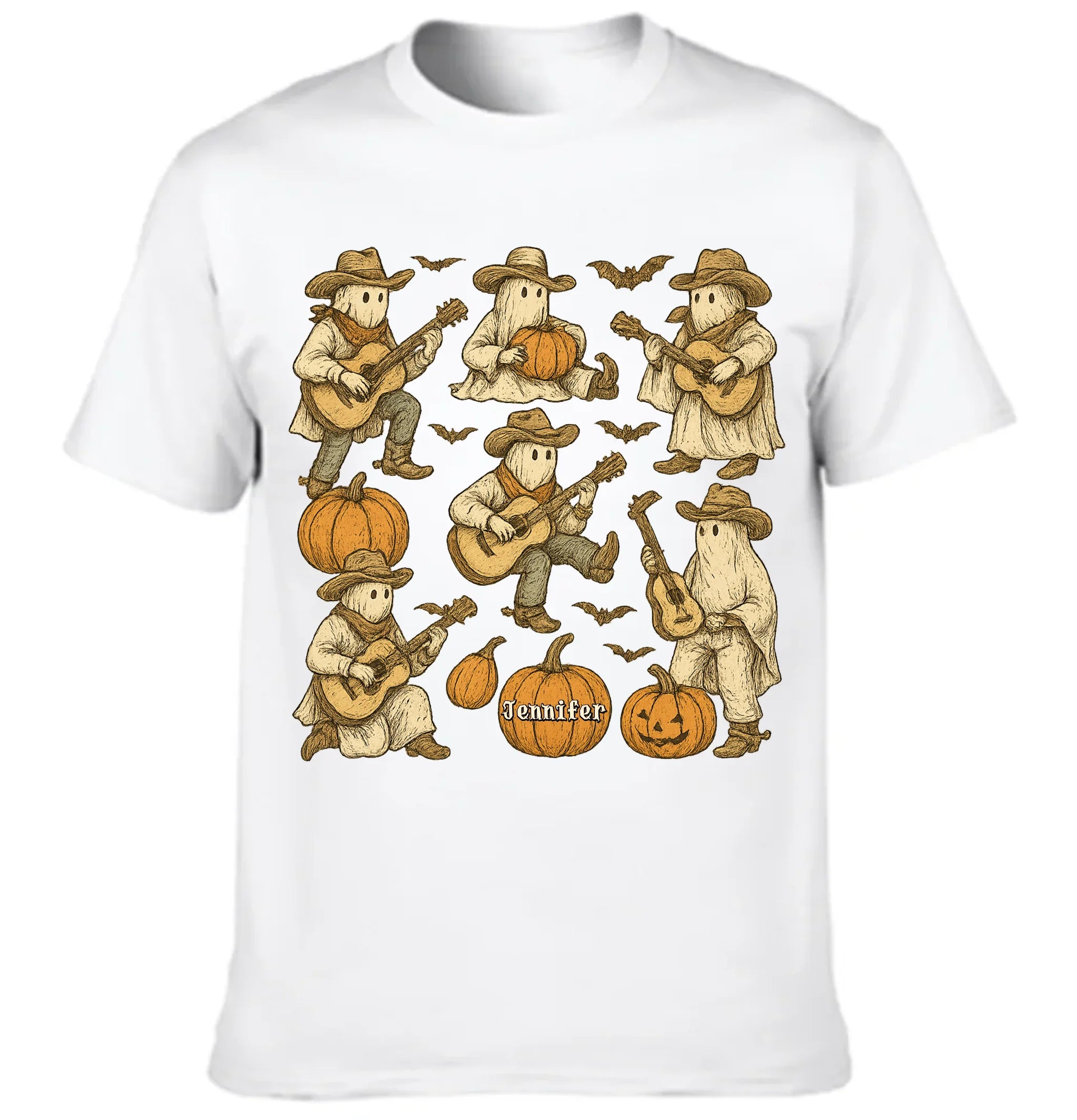 The Ghost of the Western Cowboy Customized Clothing - Personalized Name - Halloween Shirt