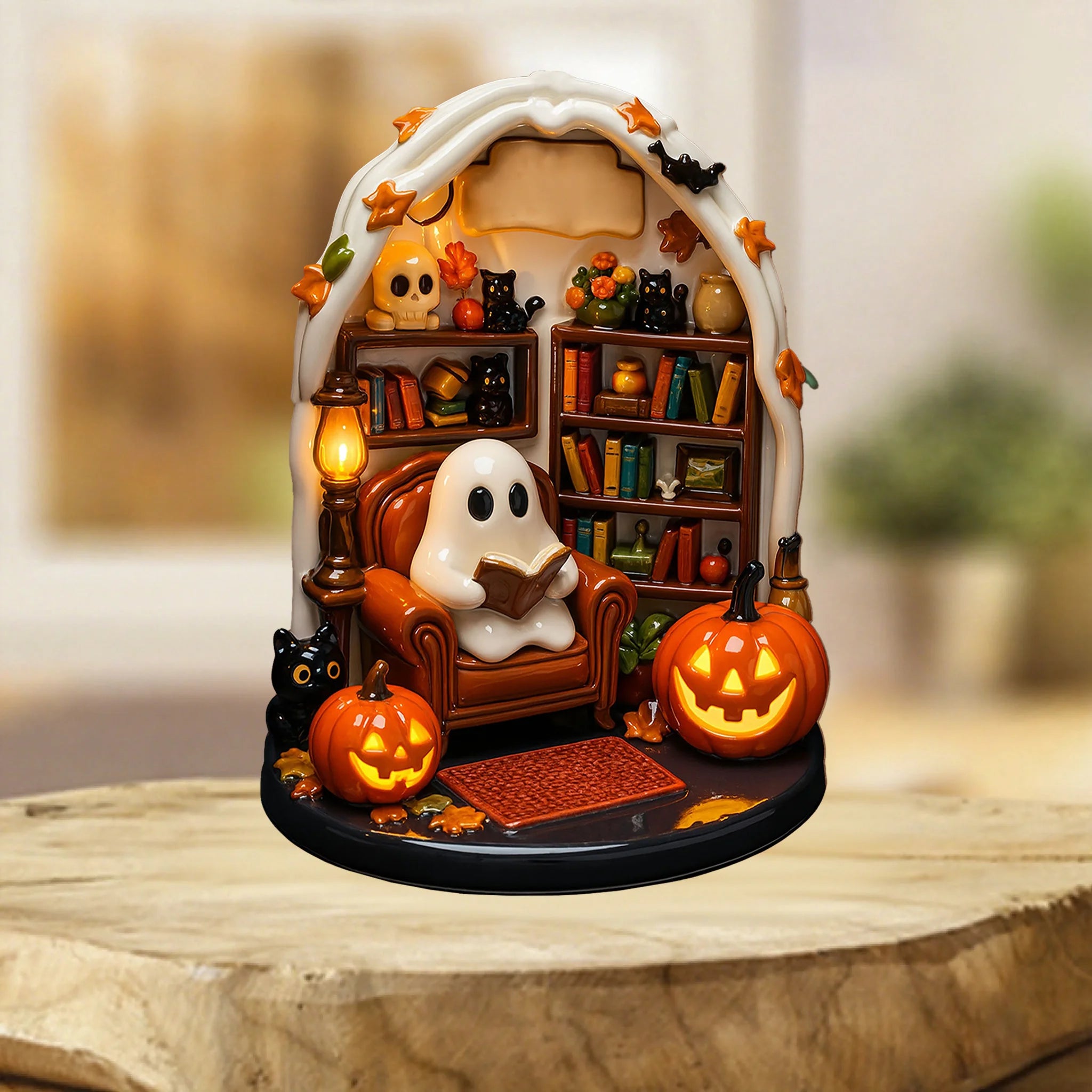👻Spooky Ghost - Personalized Custom Shaped Acrylic Plaque - Halloween Ornament