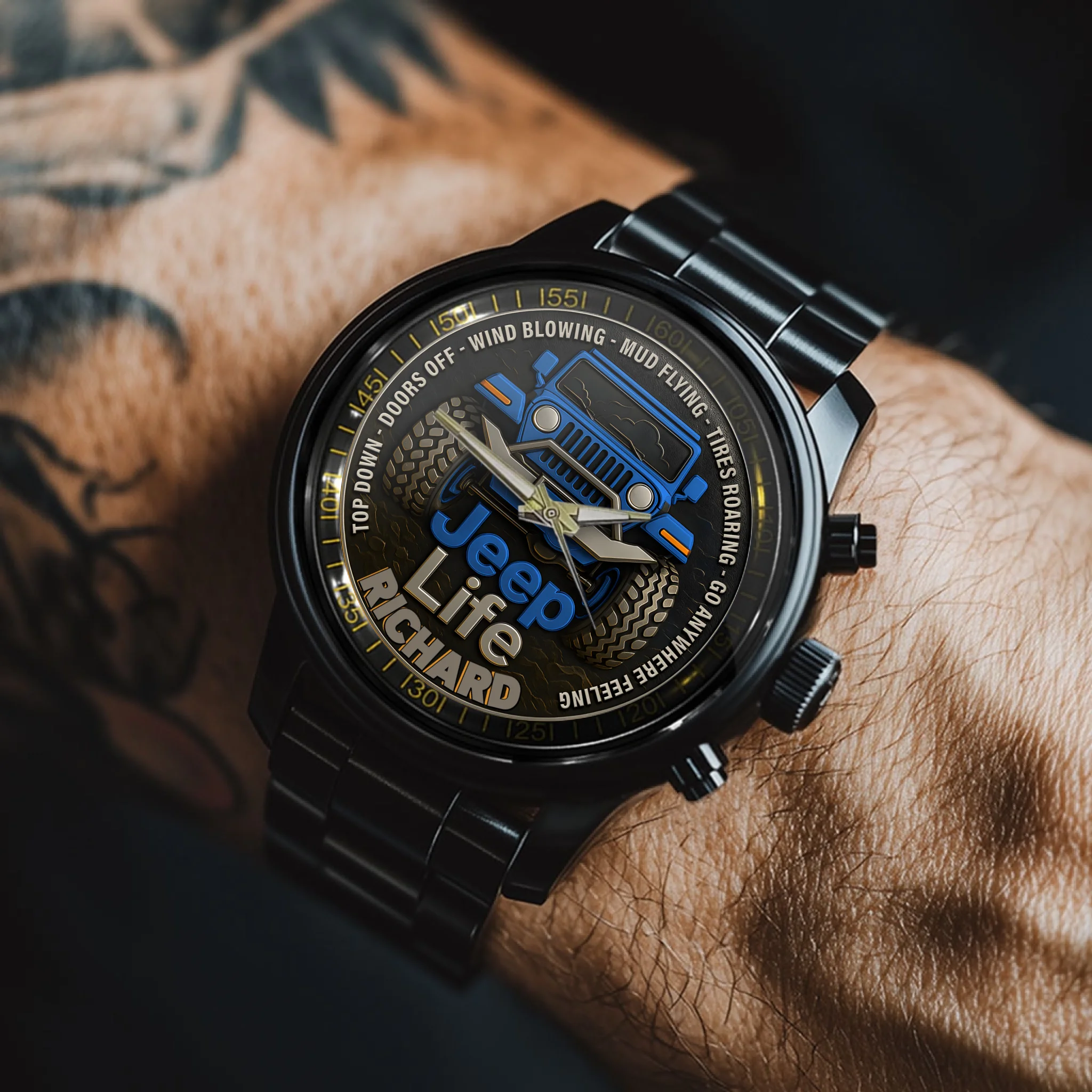 Off Road Car - Personalized  Name Watch