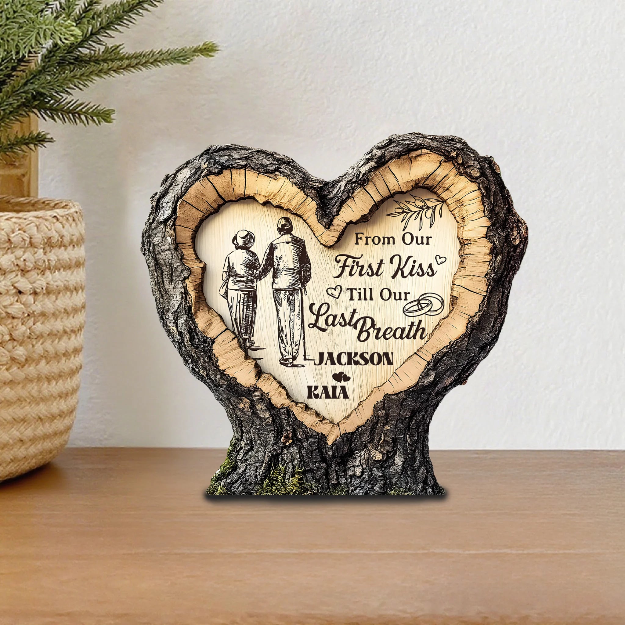Together Until We Are Stars Customized Acrylic - Personalized Name Acrylic Plaquel - Romantic Gifts For Lovers