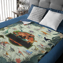 Personalized Dinosaur Educational Blanket – Custom Educational Blanket – Gift for Kids