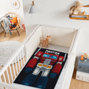 Custom Transformer Blanket - Personalized Robot Hero Throw with Name - Gift for Kids Robot Lovers