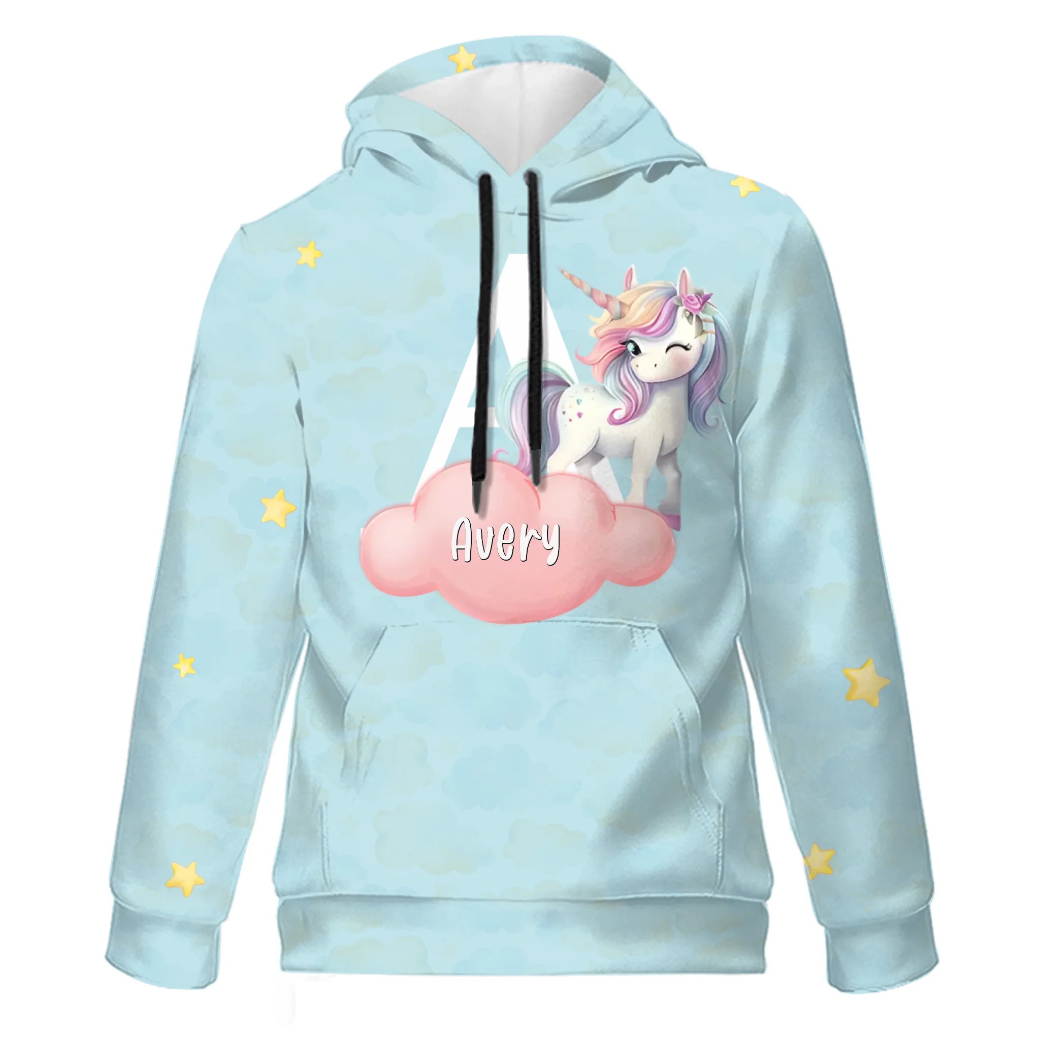 Custom Animal Letter Hoodie - Personalized Initial Hoodie - Kids' Gift