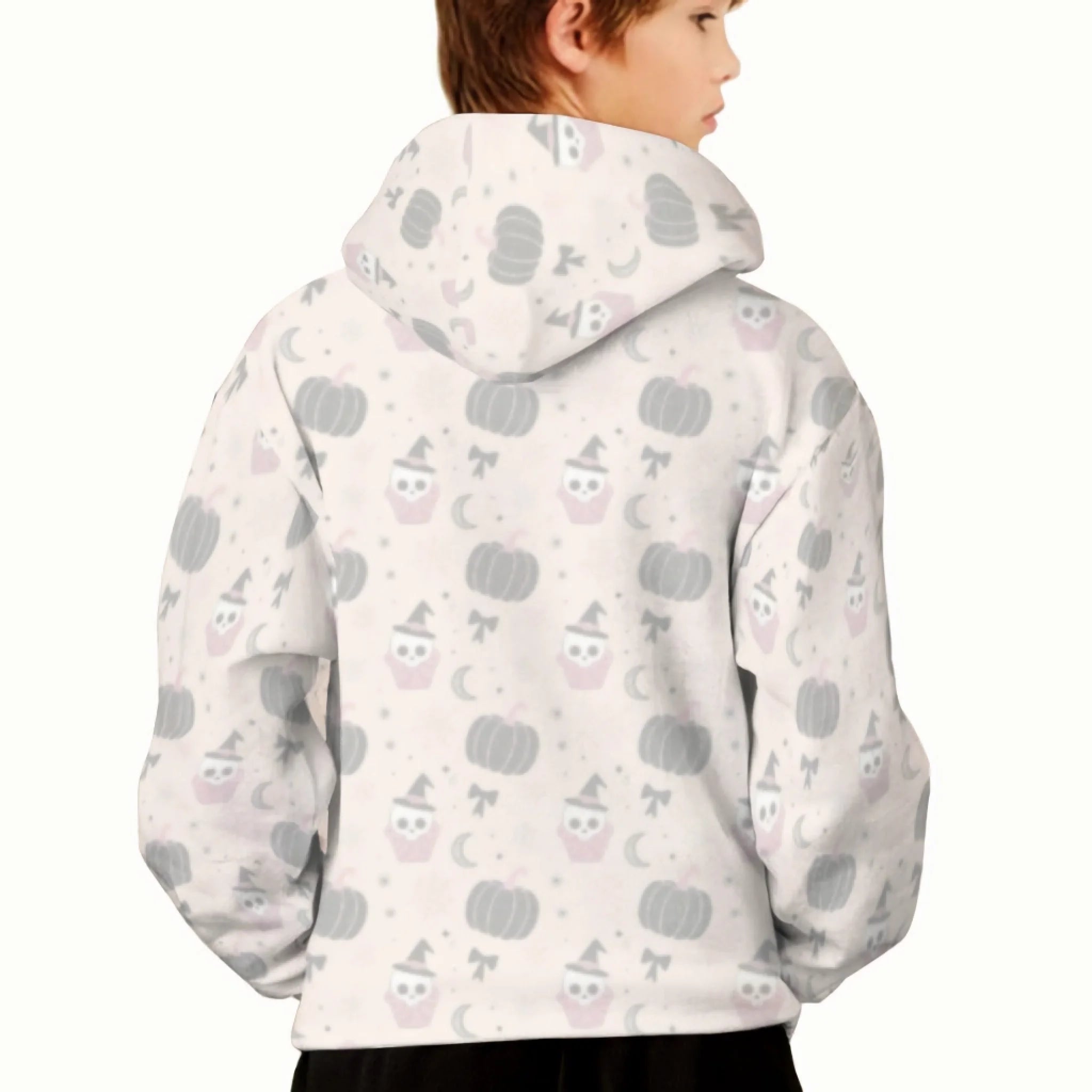 Custom Halloween Hoodie – Personalized Letter & Name Sweatshirt – Gift for Kids & Teens